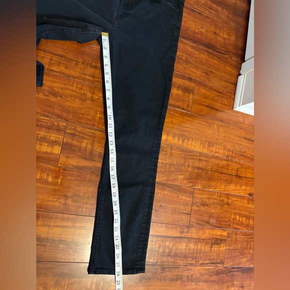 Mother denim revolve Mid Rise Dazzler Ankle Not Guilty black jeans straight 30 - Picture 15 of 16